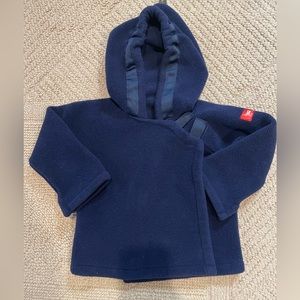 WIDGEON - Navy Blue Fleece Jacket Coat - 18 months
